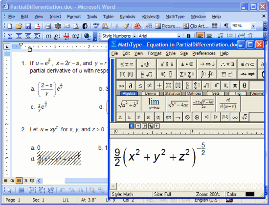 where is the equation editor in word for mac